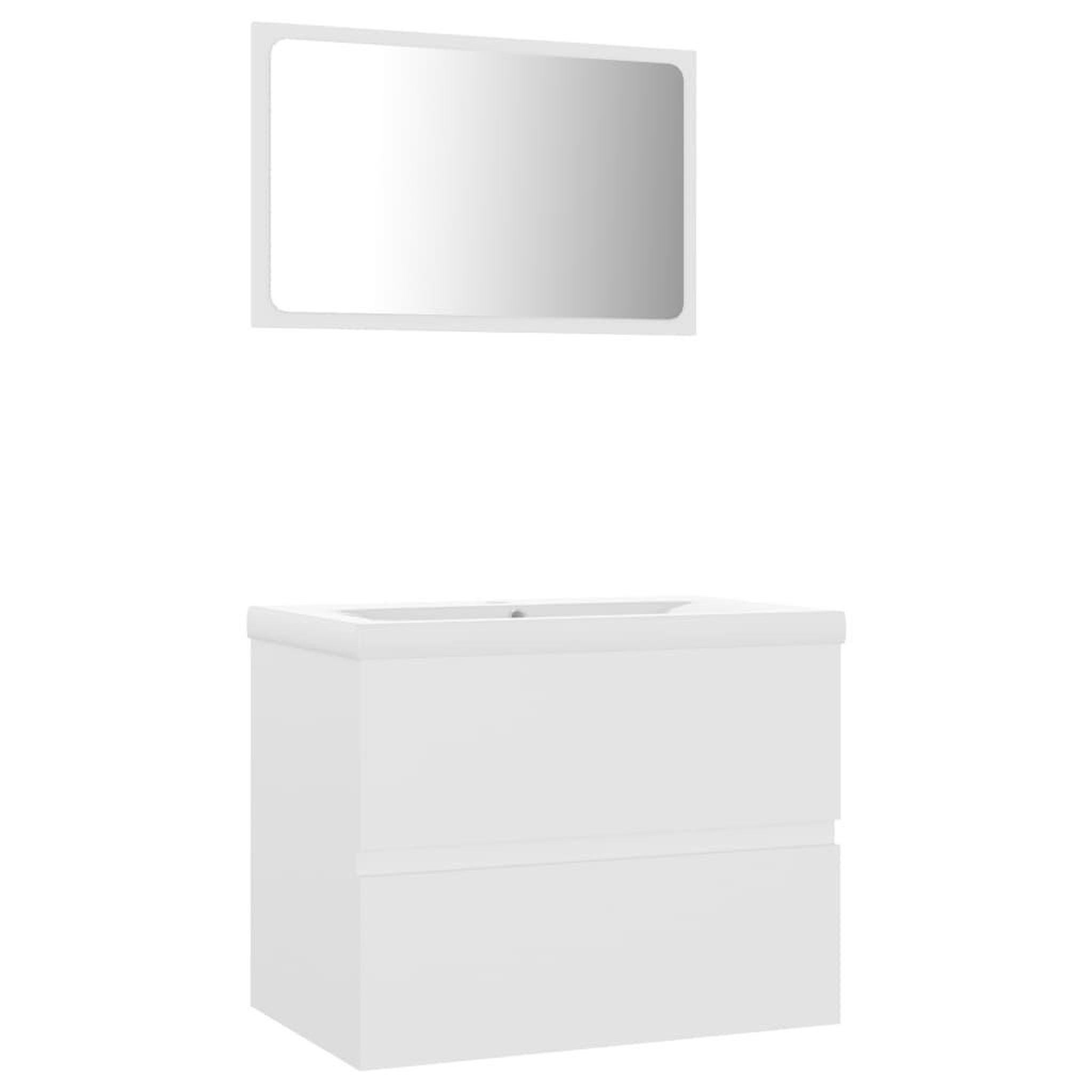 Voir la diapositive 2 : VIDAXL Ensemble de meubles de salle de bain blanc bois d'ingenierie
