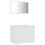 Voir la diapositive 2 : VIDAXL Ensemble de meubles de salle de bain blanc bois d'ingenierie