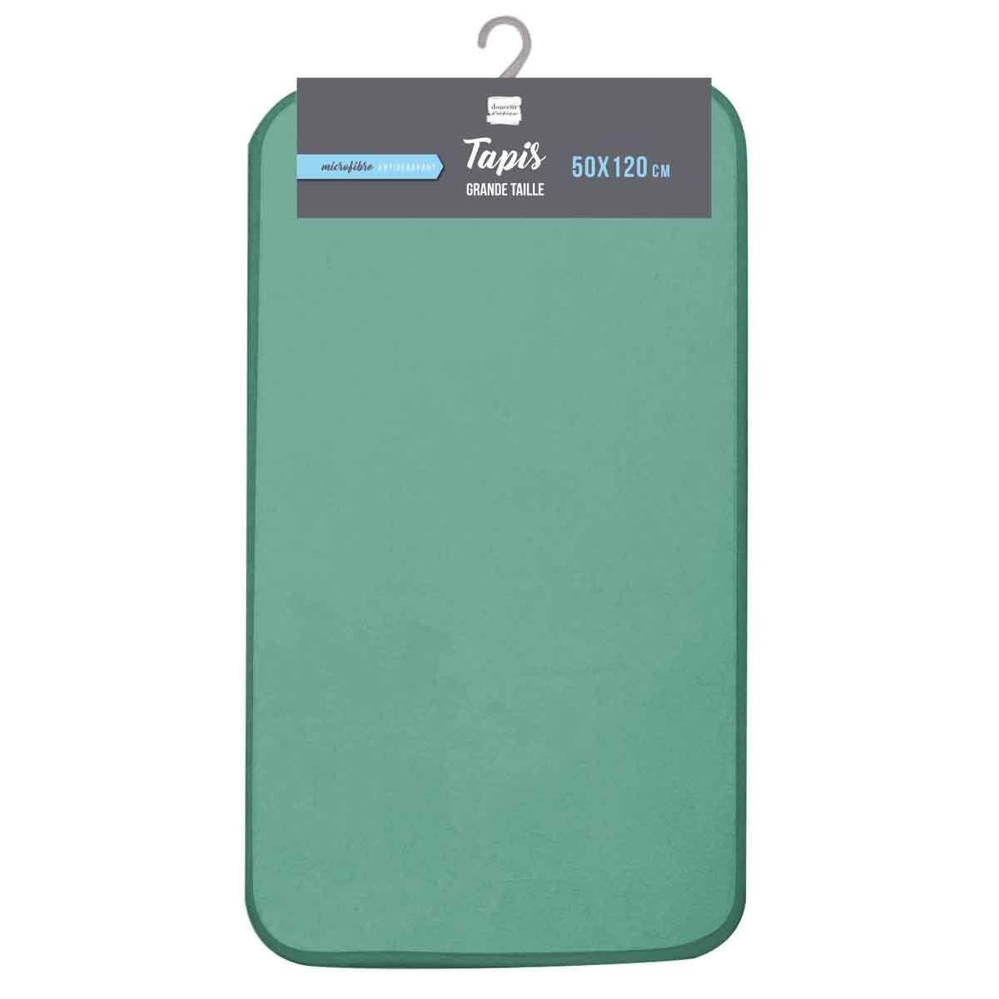 Voir la diapositive 2 : Douceur d'Intérieur Tapis de bain microfibre  vitamine  50x120cm tilleul