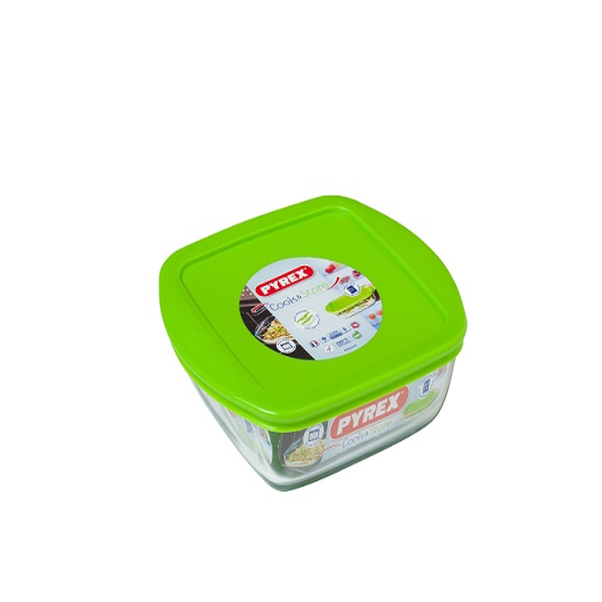 Voir la diapositive 3 : PYREX Plat carré COOK & STORE 20 x 17 cm 