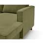 Voir la diapositive 5 : LISA DESIGN Jake - canapé panoramique d'angle gauche 7 places convertible avec coffre en tissu velours relief