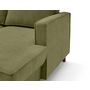 Voir la diapositive 5 : LISA DESIGN Jake - canapé panoramique d'angle gauche 7 places convertible avec coffre en tissu velours relief