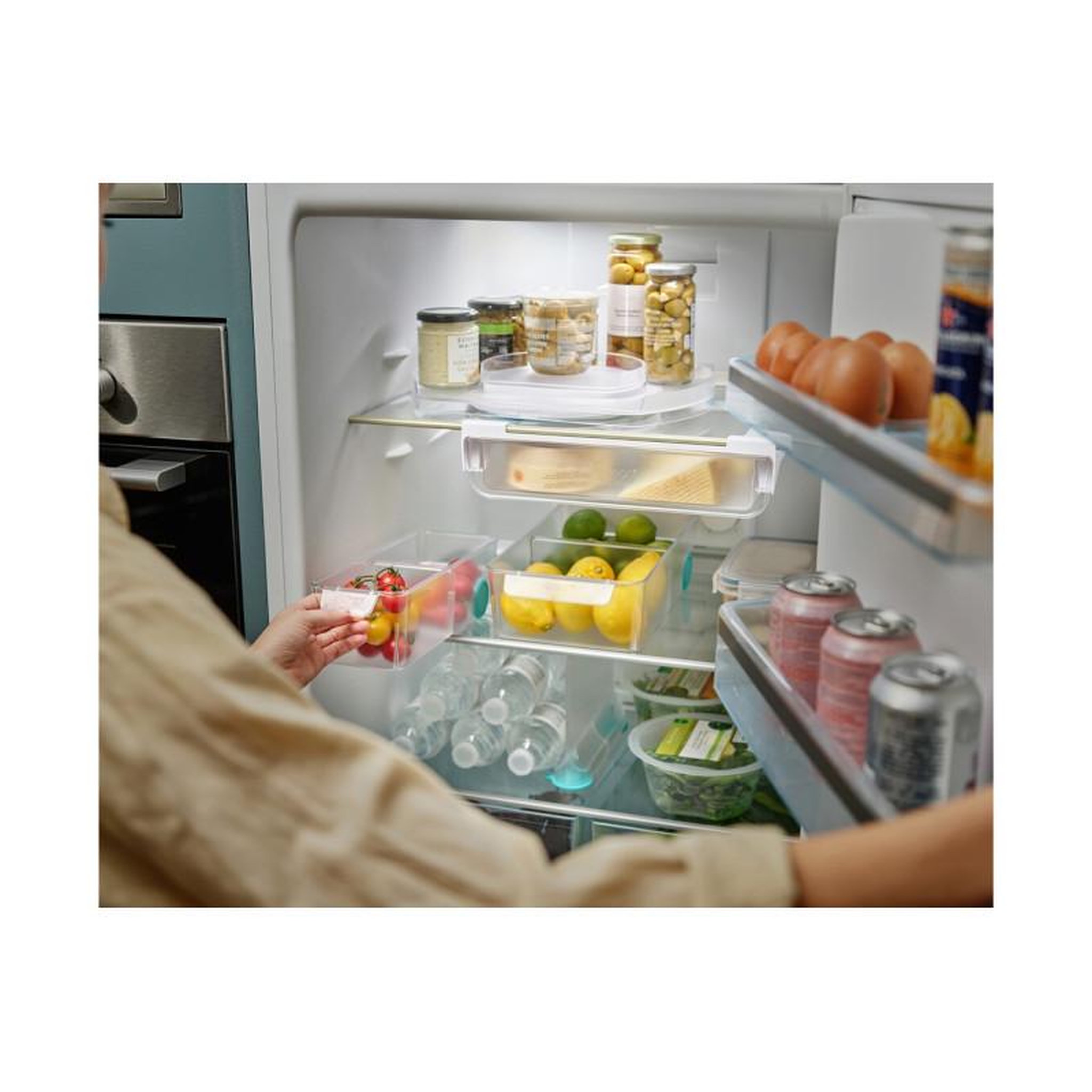 Voir la diapositive 4 : Joseph Joseph Accessoire de cuisine Joseph Joseph FridgeStore Lazy Susan Organisateur Réfrigérateur rotatif