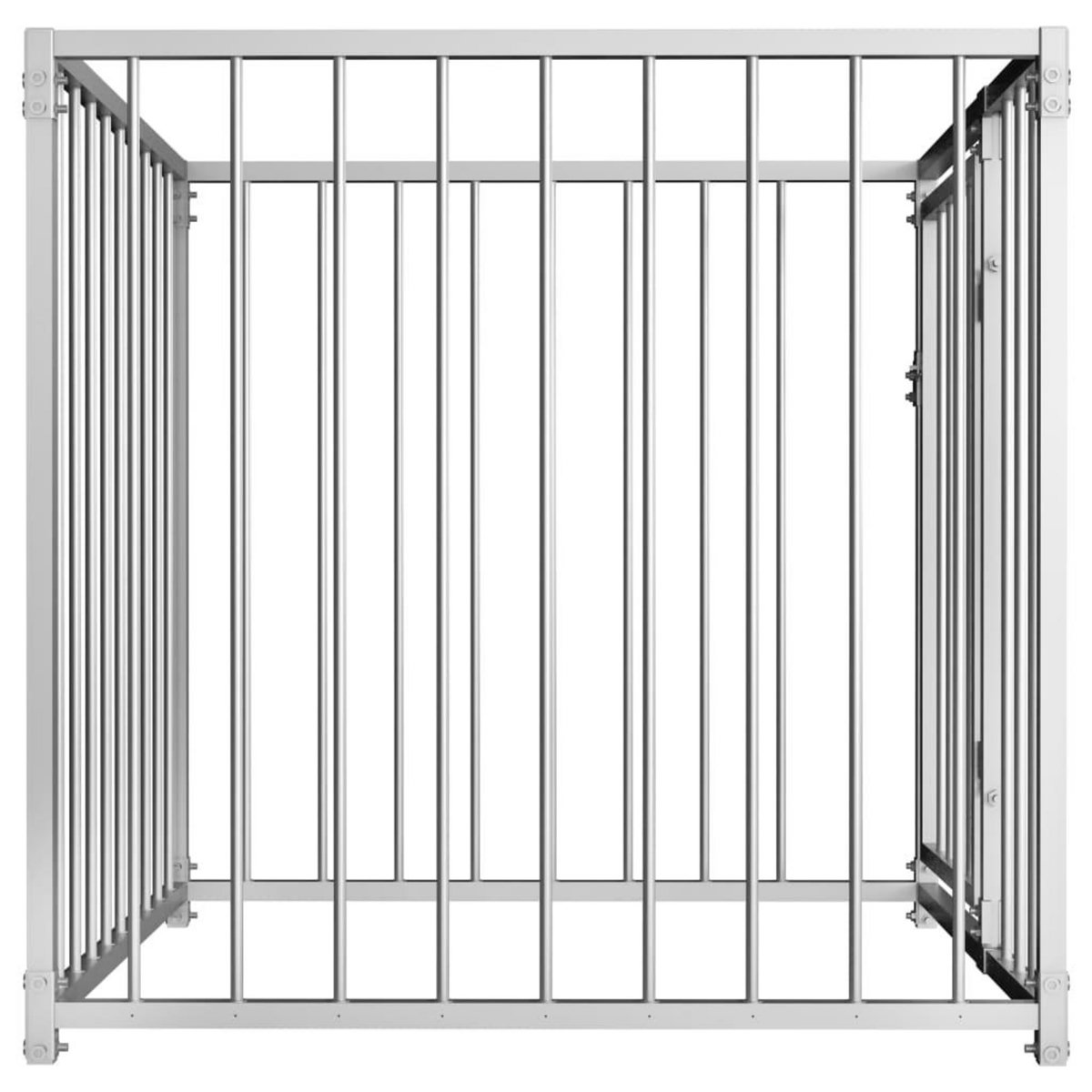 VIDAXL Chenil d'exterieur pour chiens 100 x 100 x 100 cm