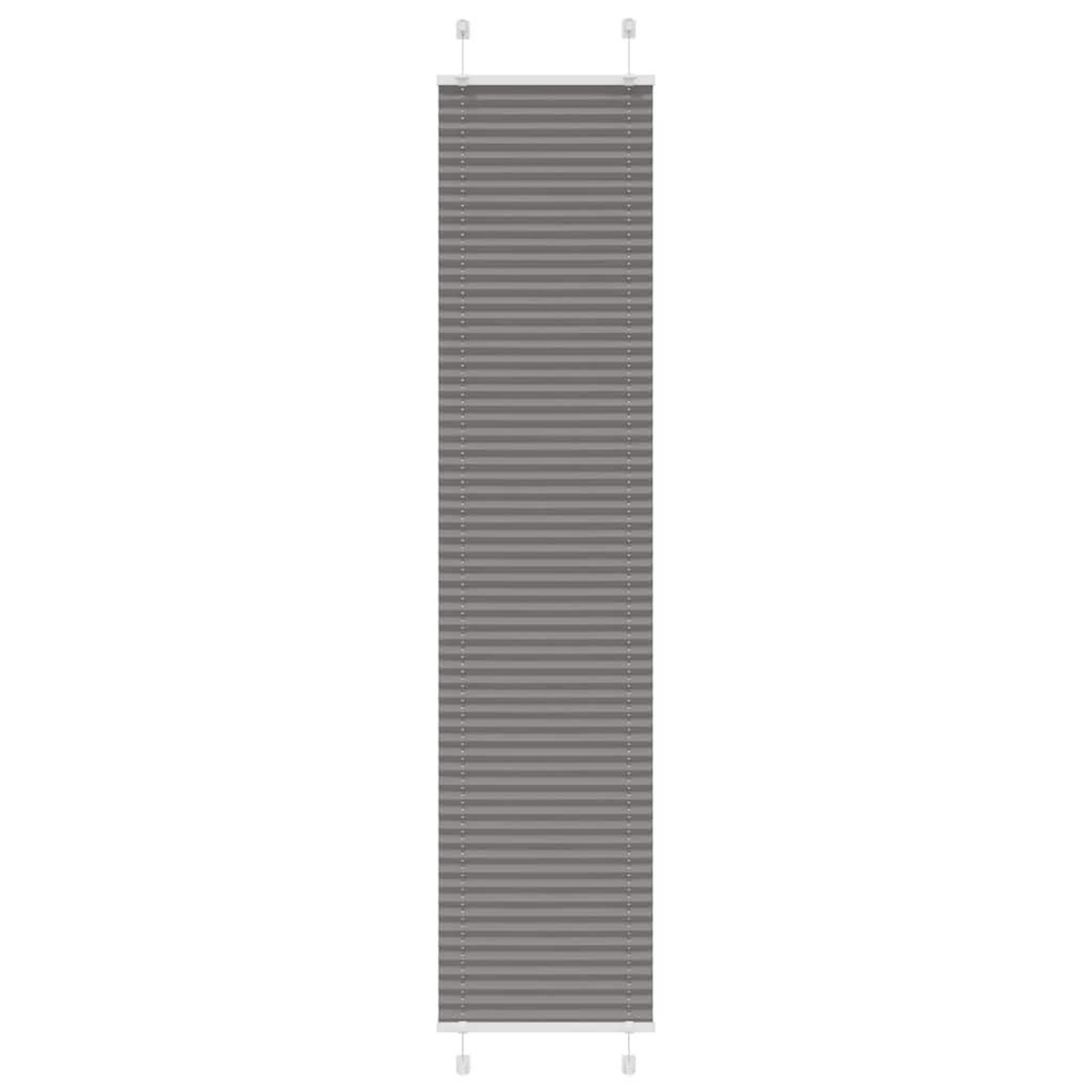 VIDAXL Store plisse anthracite 45x200 cm largeur du tissu 44,4 cm