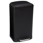 FIVE Poubelle en Métal  Cuisine  30L Noir