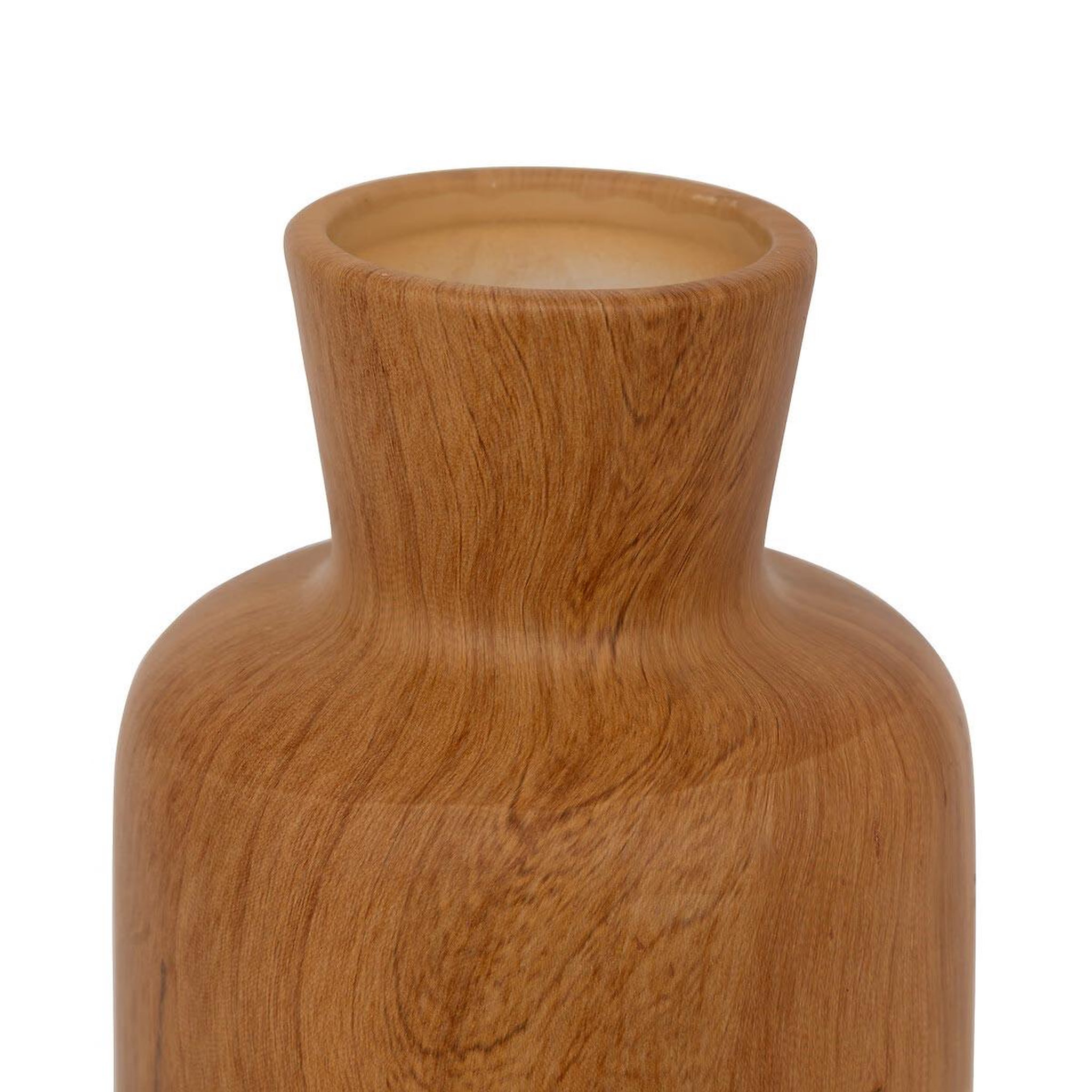 Voir la diapositive 2 : ATMOSPHERA Vase déco effet bois  soa  30cm marron