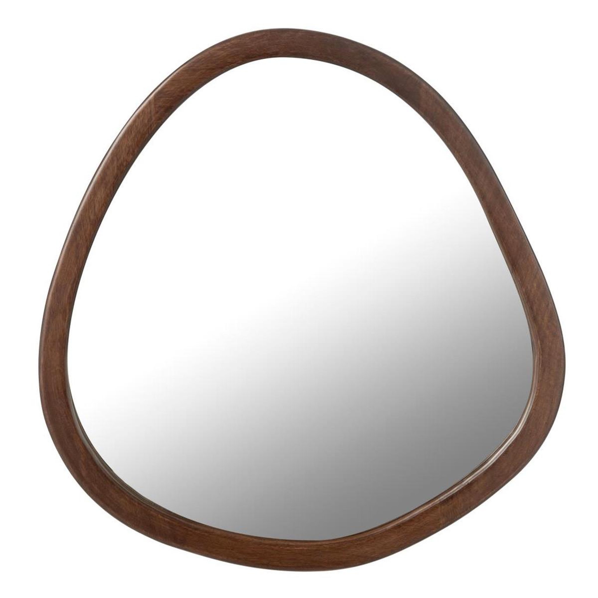 J-LINE Miroir Mural en Bois  Whisp  59cm Marron
