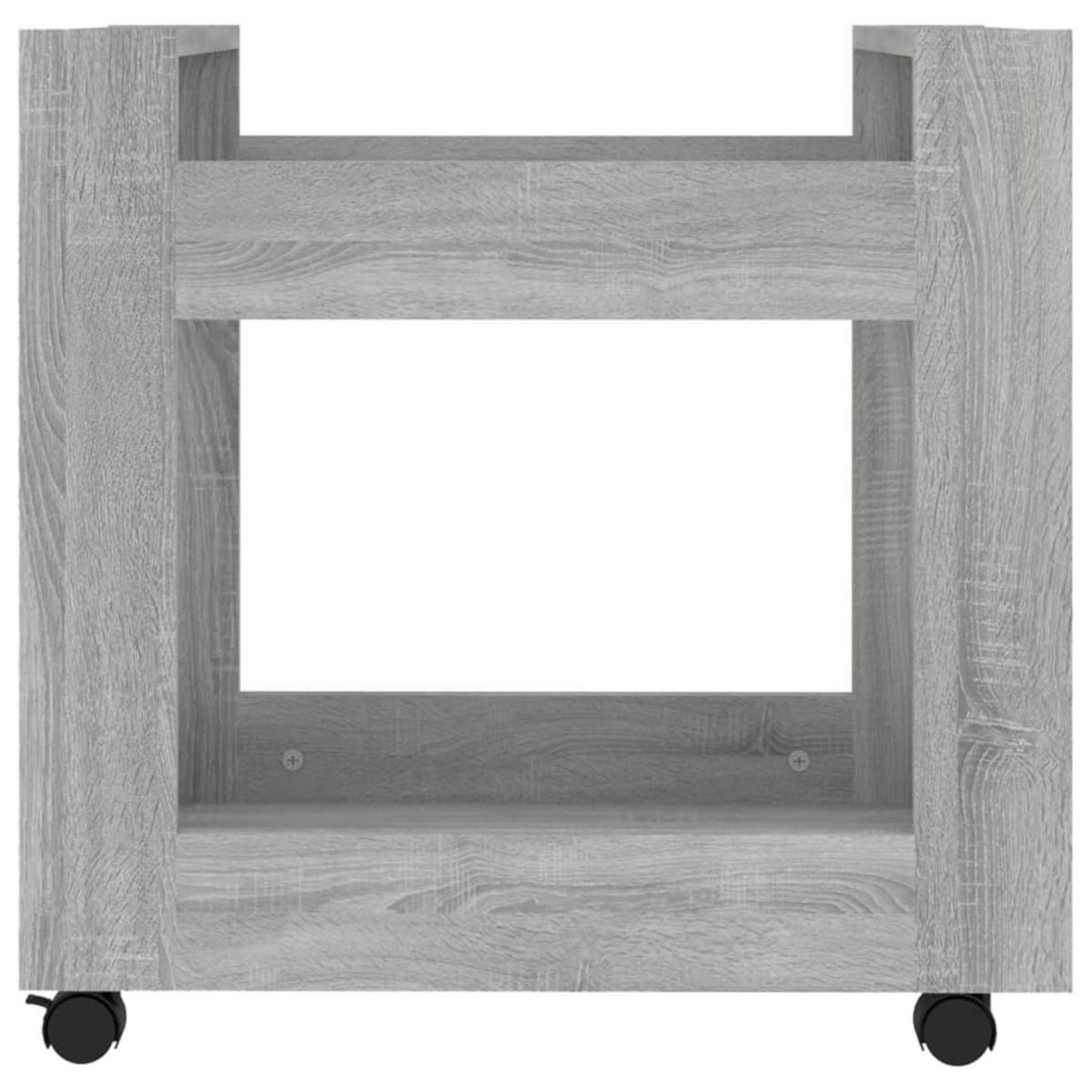 VIDAXL Chariot de bureau Sonoma gris 60x45x60 cm Bois d'ingenierie