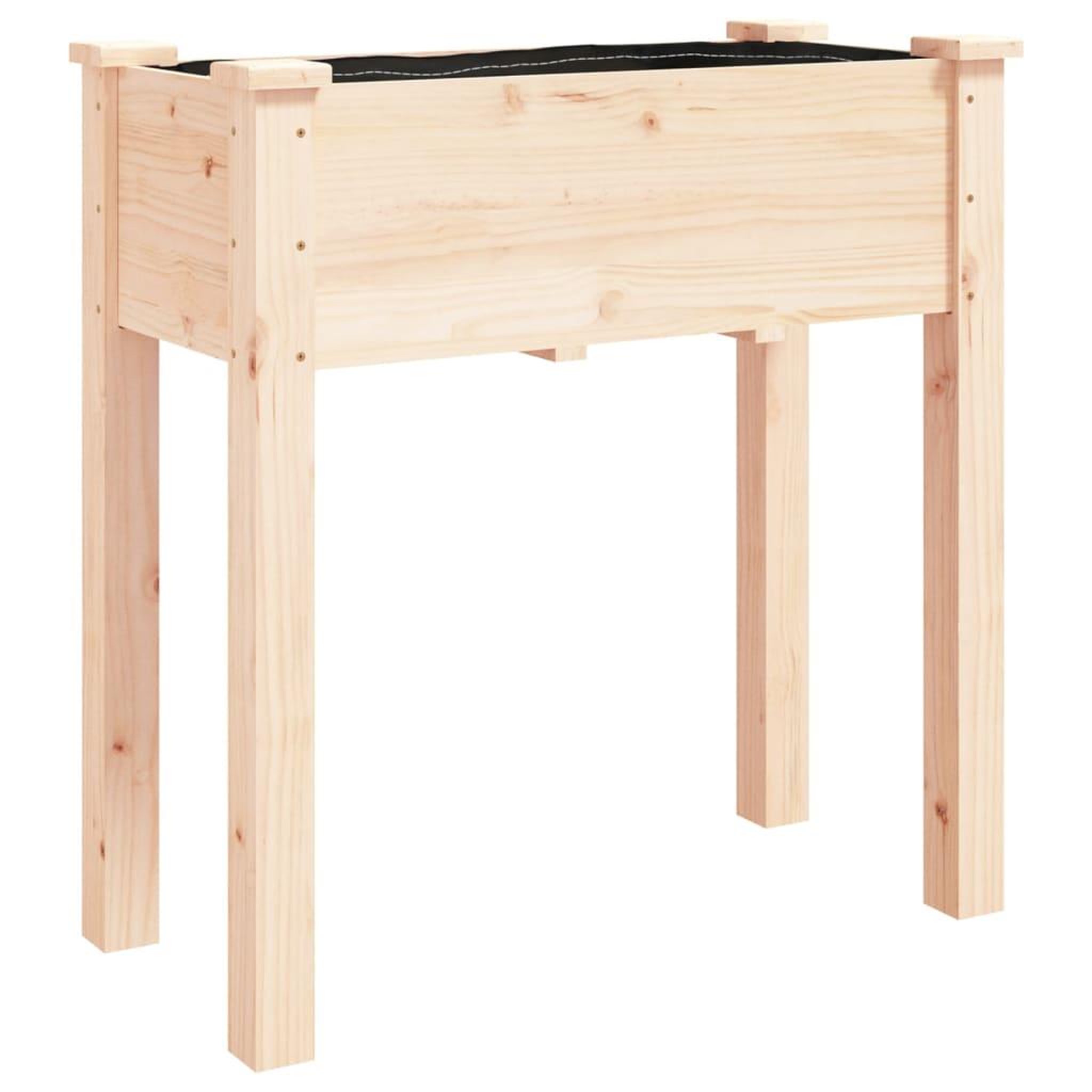 Voir la diapositive 2 : VIDAXL Jardiniere avec doublure 71x37x76 cm bois massif de sapin