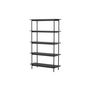 Voir la diapositive 3 : Paris Prix Étagère 5 Niveaux  Heim  190cm Noir