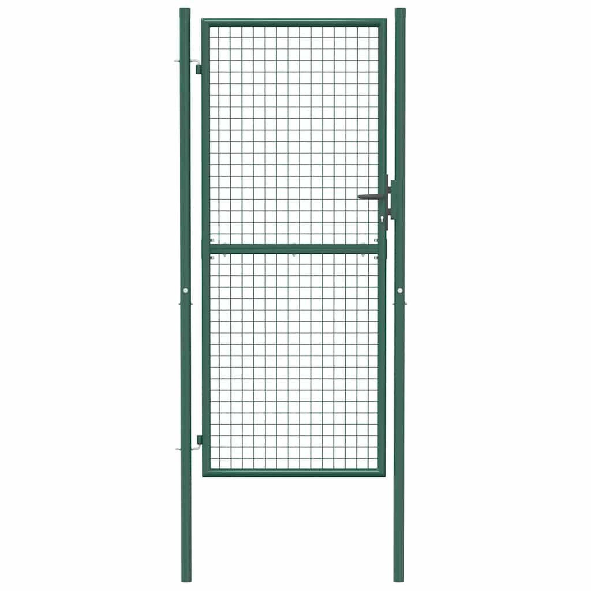 Voir la diapositive 4 : VIDAXL Portail de cloture en acier 100x200 cm vert
