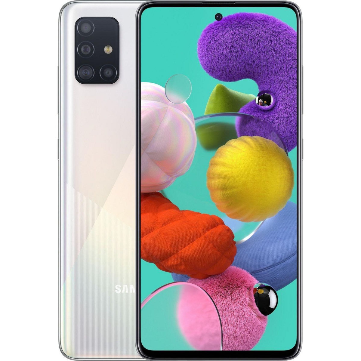 Samsung Galaxy A51 (Dual Sim) Reconditionné 128 Go - Grade A+ - Blanc Prismatique