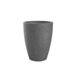 Eda Pot de fleurs conique Basalt Up - Ø 38 x 35 cm - 27 L - Gris anthracite - Eda