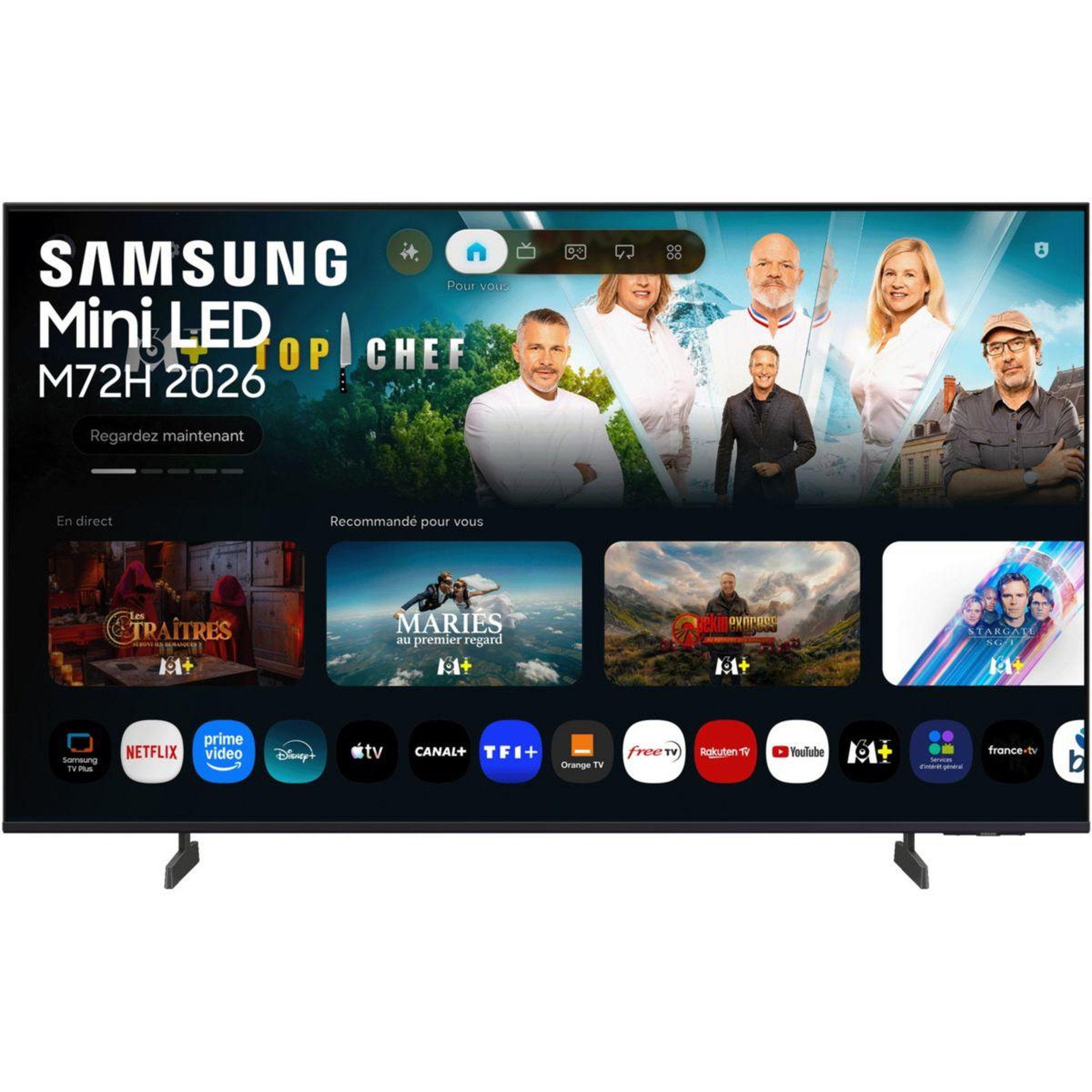 Samsung Tv mini led tu50m72h (2026) 50  (125 cm) 4k - smart tv avec ia