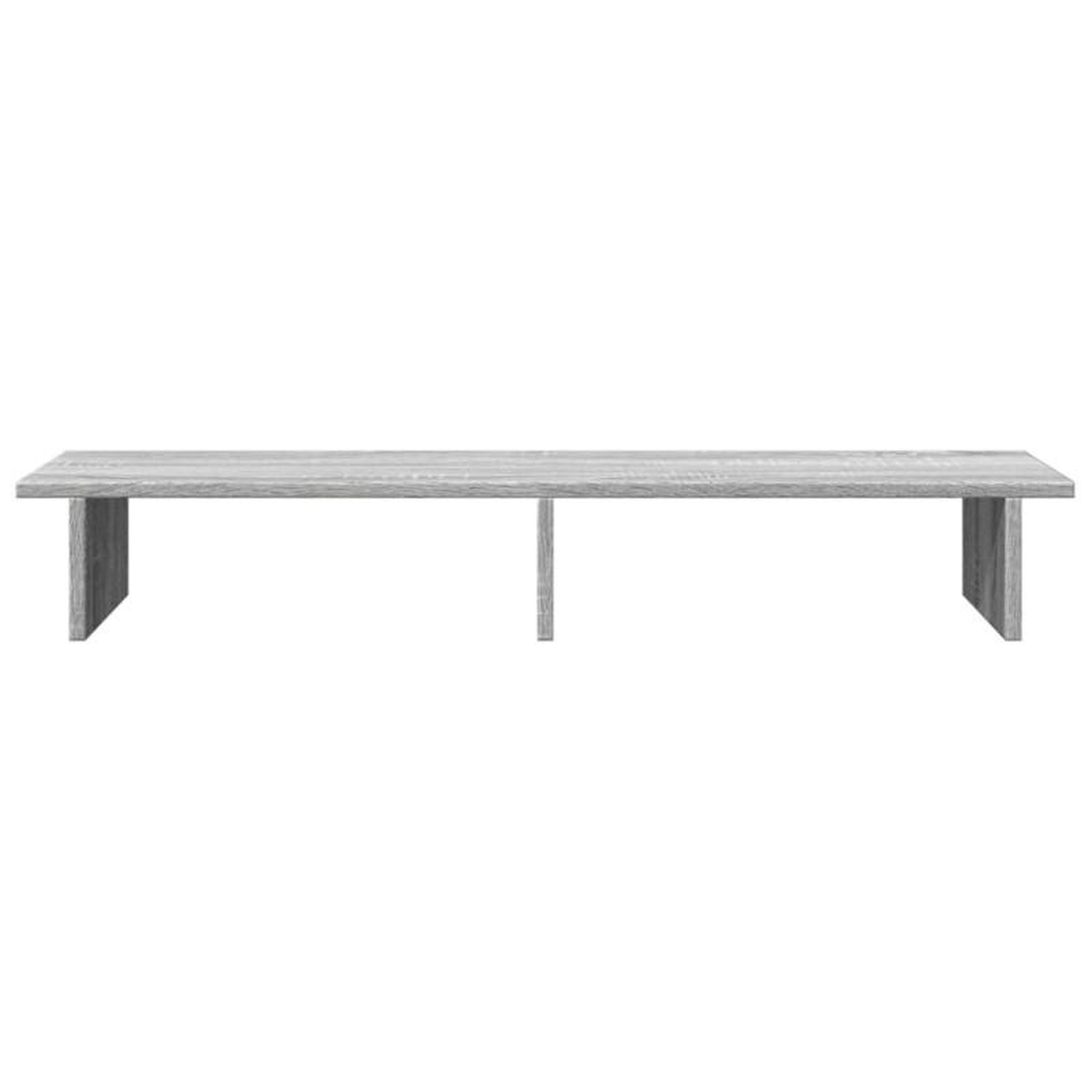 Voir la diapositive 4 : VIDAXL Support de moniteur sonoma gris 100x27x15 cm bois d ingénierie
