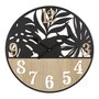 Voir la diapositive 1 : Paris Prix Horloge Murale en Métal  Palm  60cm Naturel & Noir