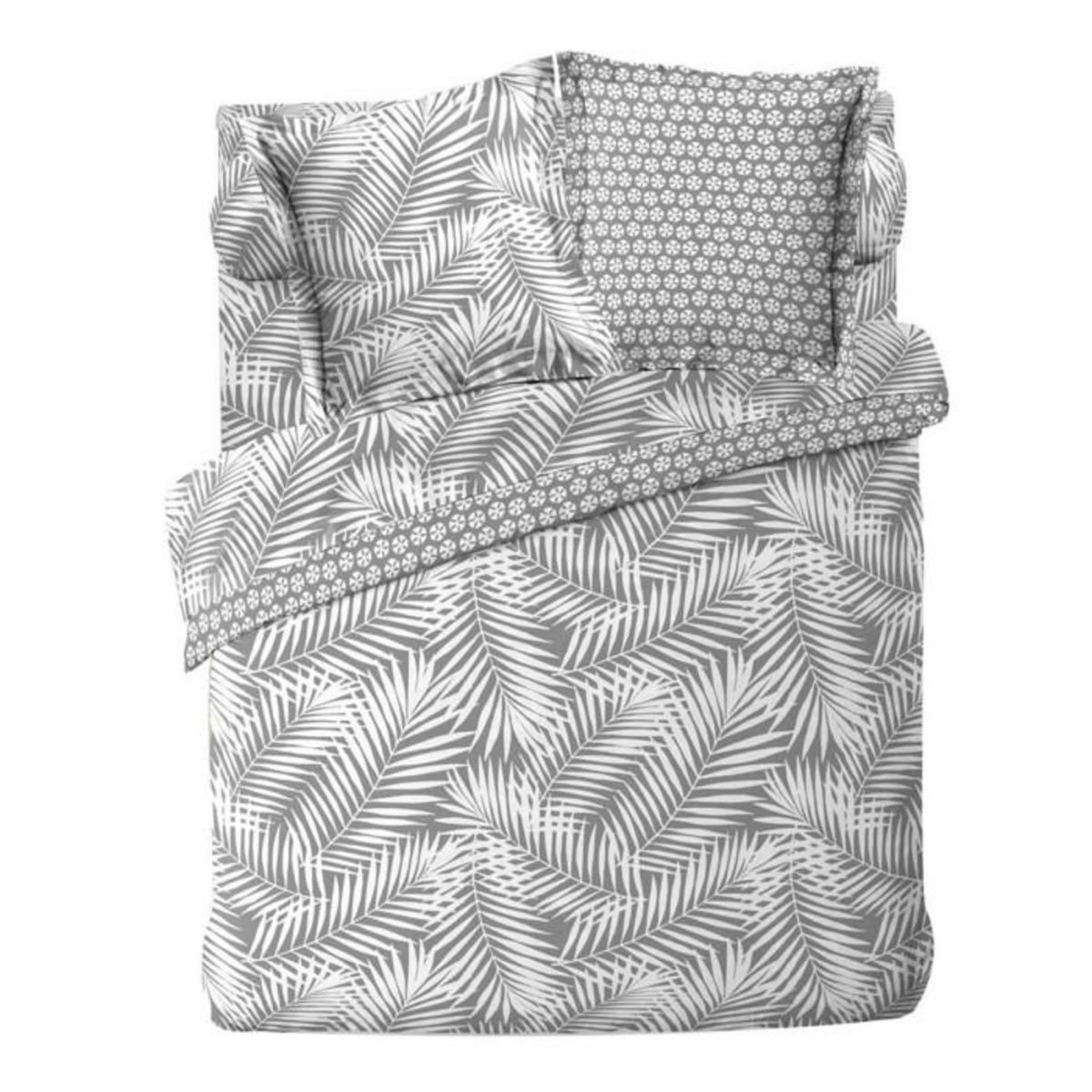 Paris Prix Housse de Couette  Botania  240x220cm Gris