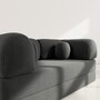 Voir la diapositive 5 : LISA DESIGN Nebula - canapé 3 places convertible en velours texturé