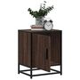 Voir la diapositive 4 : VIDAXL Tables de chevet 2 pcs chene marron bois d'ingenierie et metal