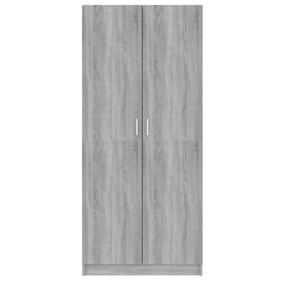 VIDAXL Garde-robe Sonoma gris 80x52x180 cm Bois d'ingenierie