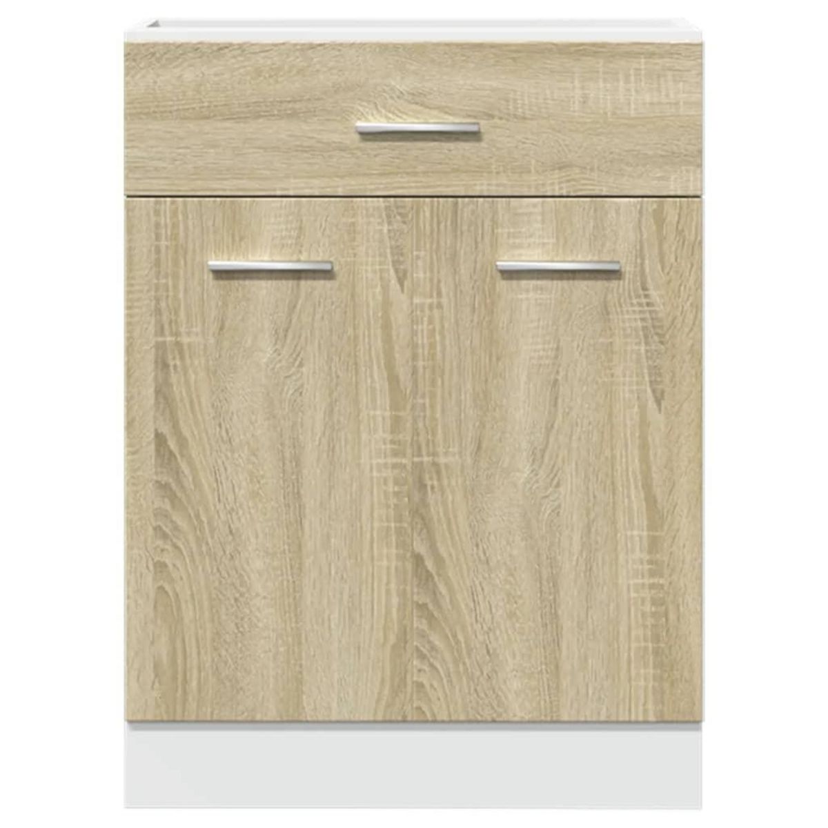 VIDAXL Armoire de plancher tiroir Chene sonoma 60x46x81,5 cm Agglomere