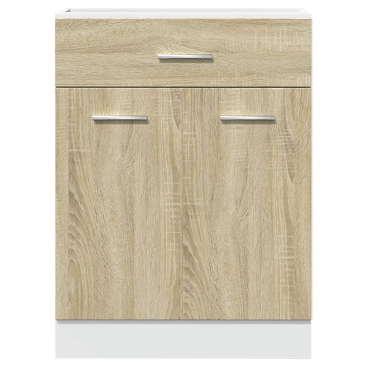 VIDAXL Armoire de plancher tiroir Chene sonoma 60x46x81,5 cm Agglomere