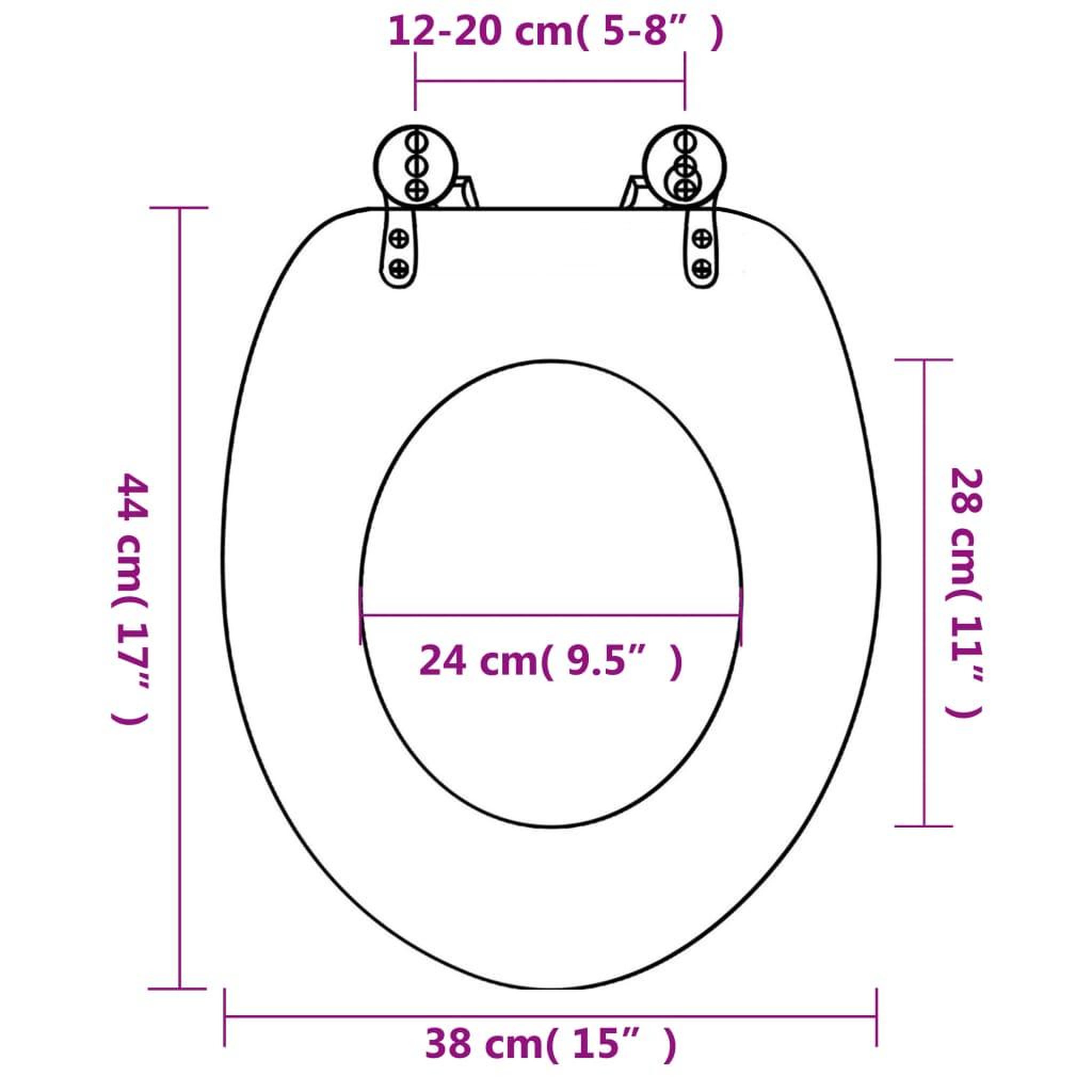 Voir la diapositive 6 : VIDAXL Sieges de toilette avec couvercles 2 pcs MDF Etoile de mer