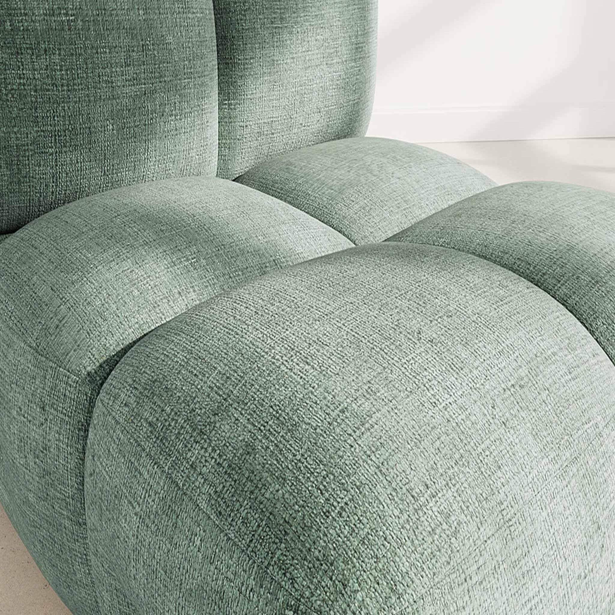 Voir la diapositive 4 : LISA DESIGN Grace - module d'assise en velours texturé