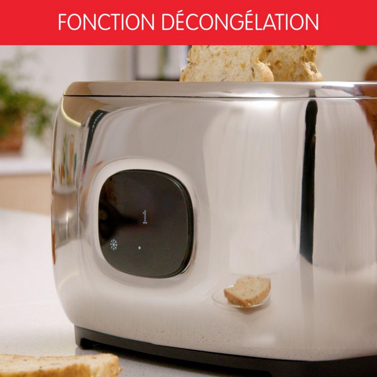 MOULINEX Grille-pain Inox Majestuo LT883D10