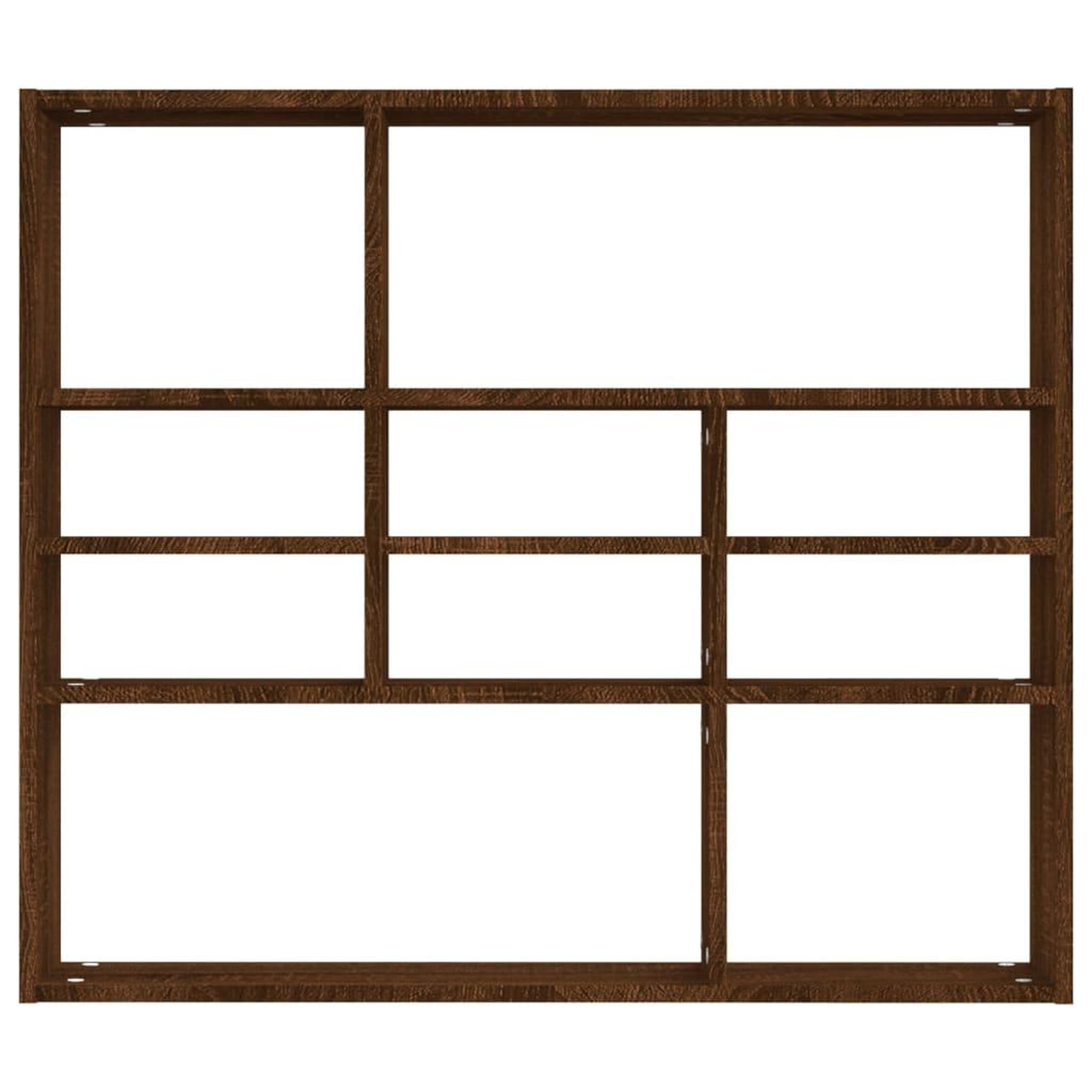 Voir la diapositive 4 : VIDAXL Etagere murale Chene marron 90x16x78 cm Bois d'ingenierie
