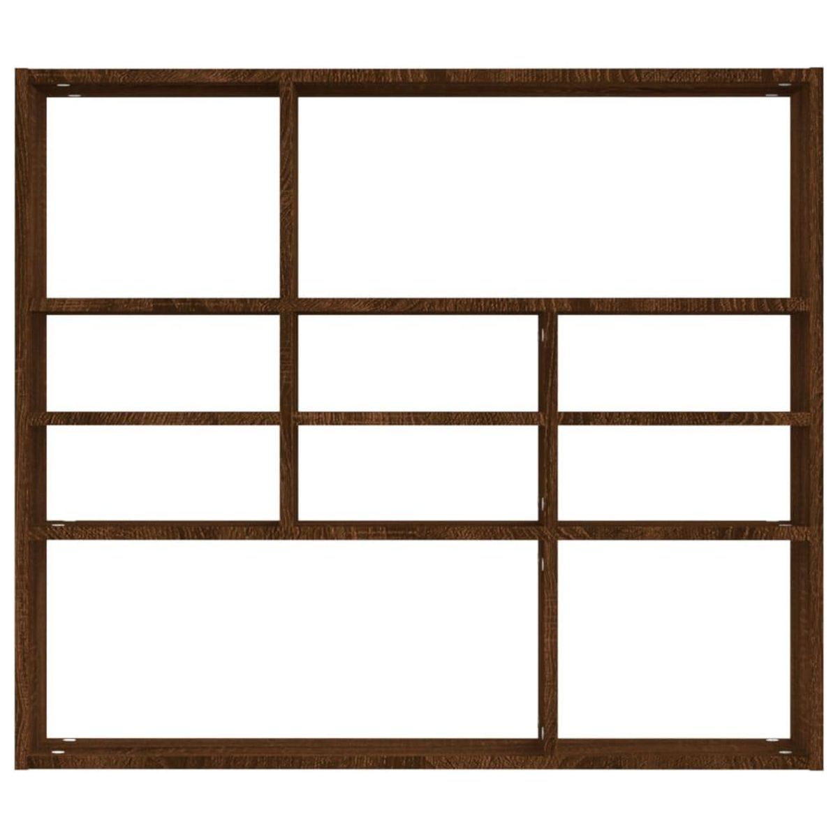 VIDAXL Etagere murale Chene marron 90x16x78 cm Bois d'ingenierie