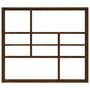 Voir la diapositive 4 : VIDAXL Etagere murale Chene marron 90x16x78 cm Bois d'ingenierie