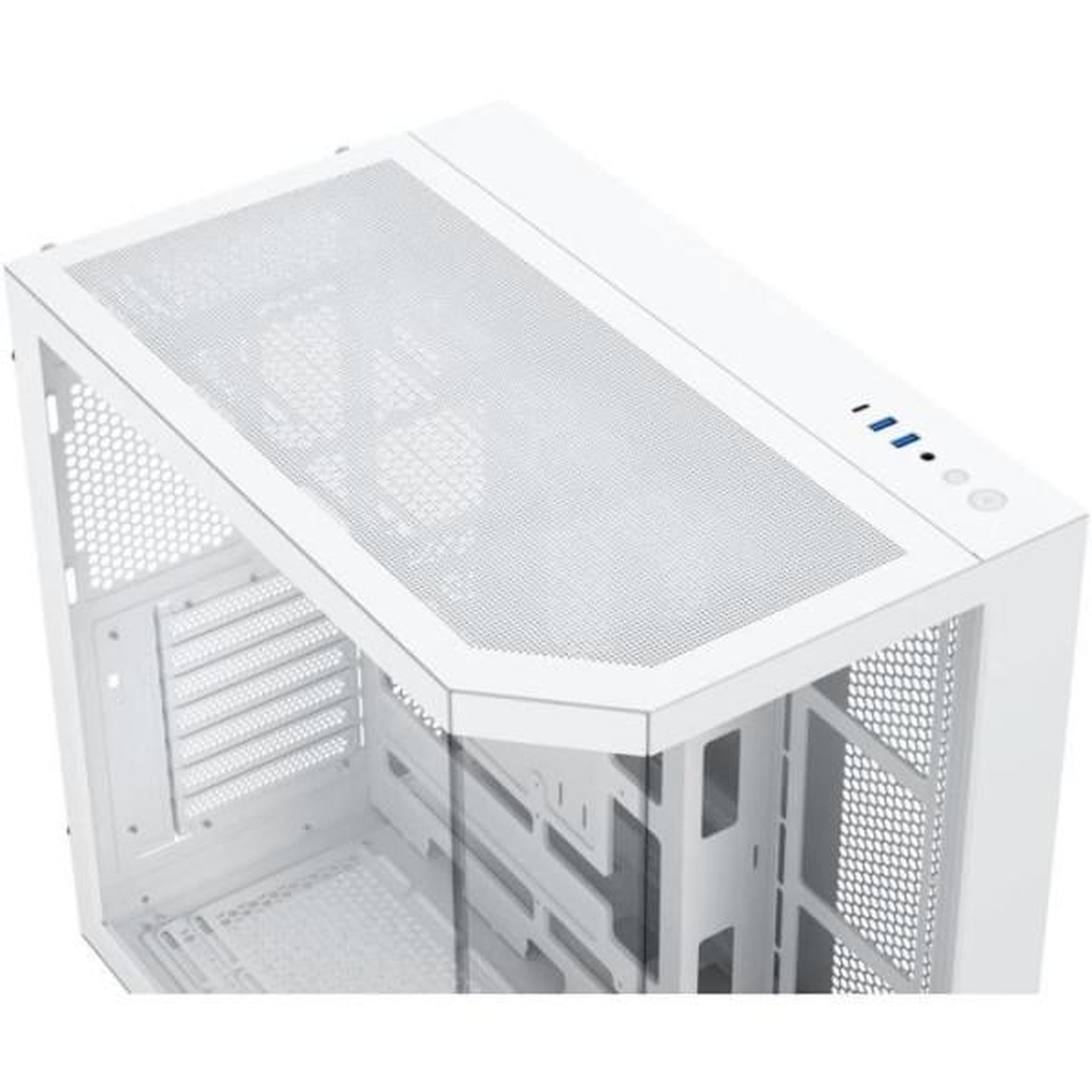 Voir la diapositive 4 : Xigmatek Boitier sans alimentation - XIGMATEK CUBI II Arctic - Cube - Format E-ATX - Blanc