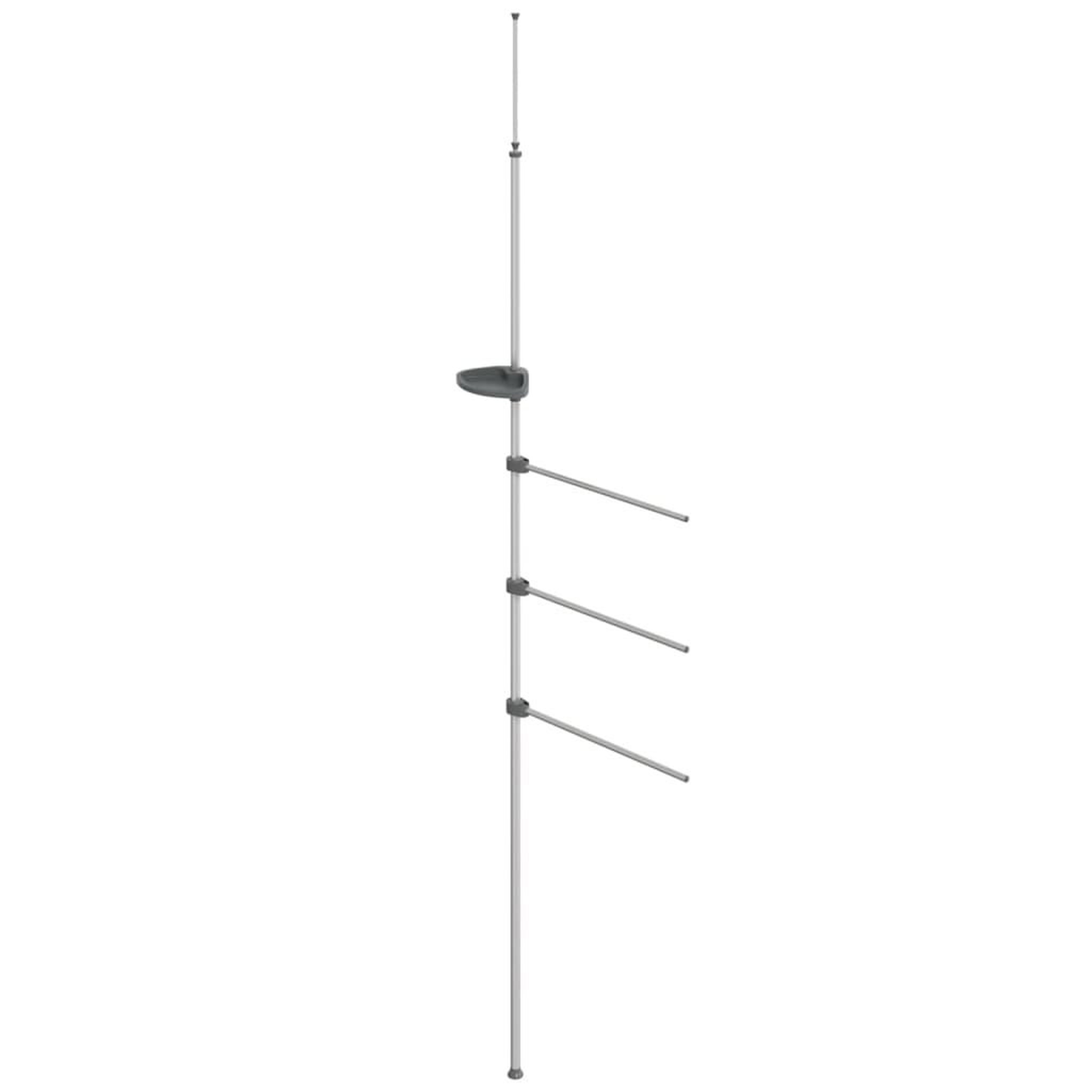 Voir la diapositive 2 : VIDAXL Porte-serviette 47x280 cm aluminium
