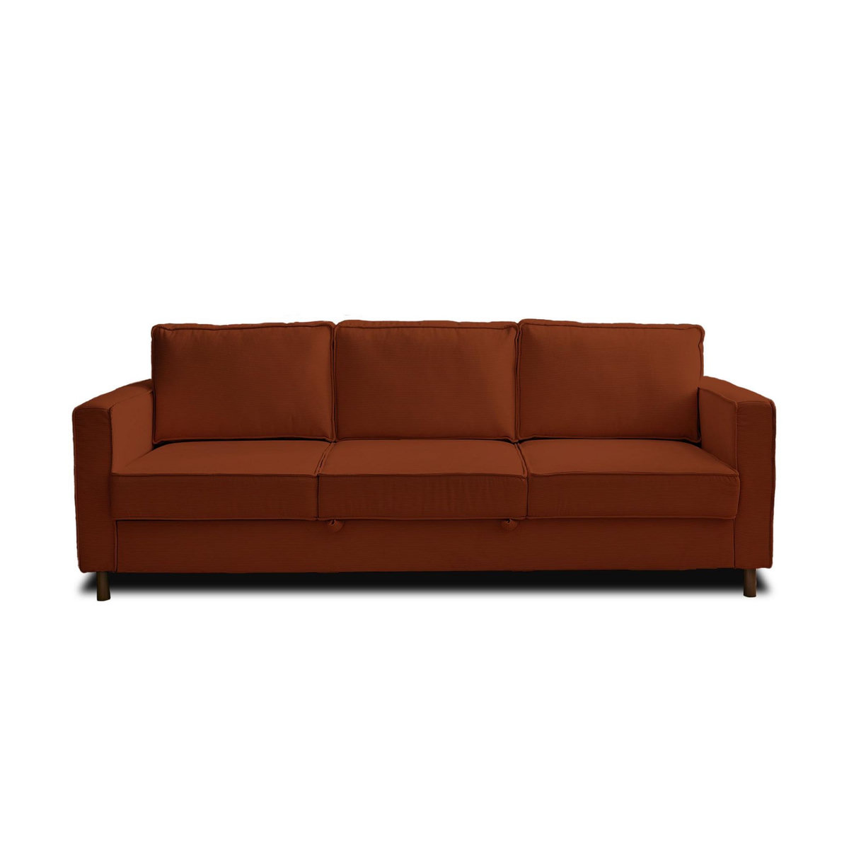 LISA DESIGN Jake - canapé 3 places - convertible - en velours côtelé