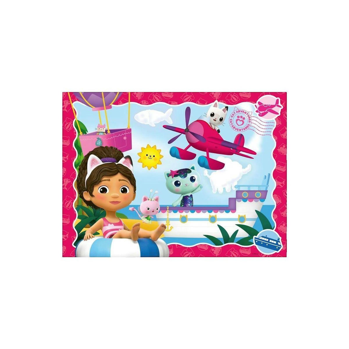 RAVENSBURGER Puzzle Ravensburger L'aventure des chats Gabby's dollhouse 100 pièces XXL