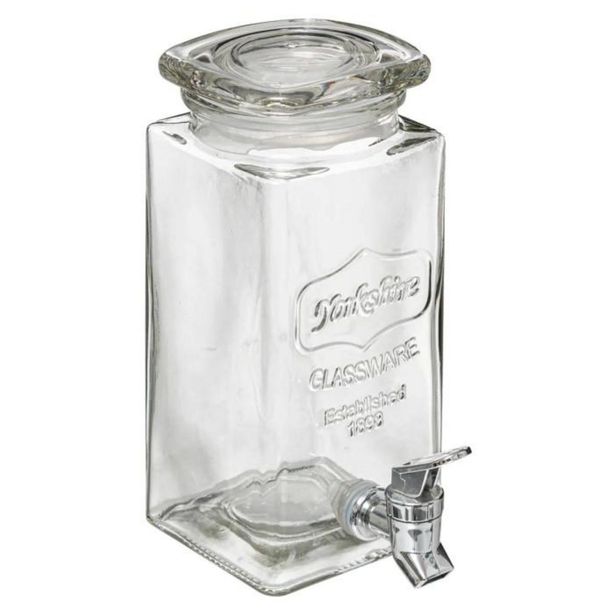 SECRET DE GOURMET Distributeur de Boisson  Modern Wood  4,5L Transparent