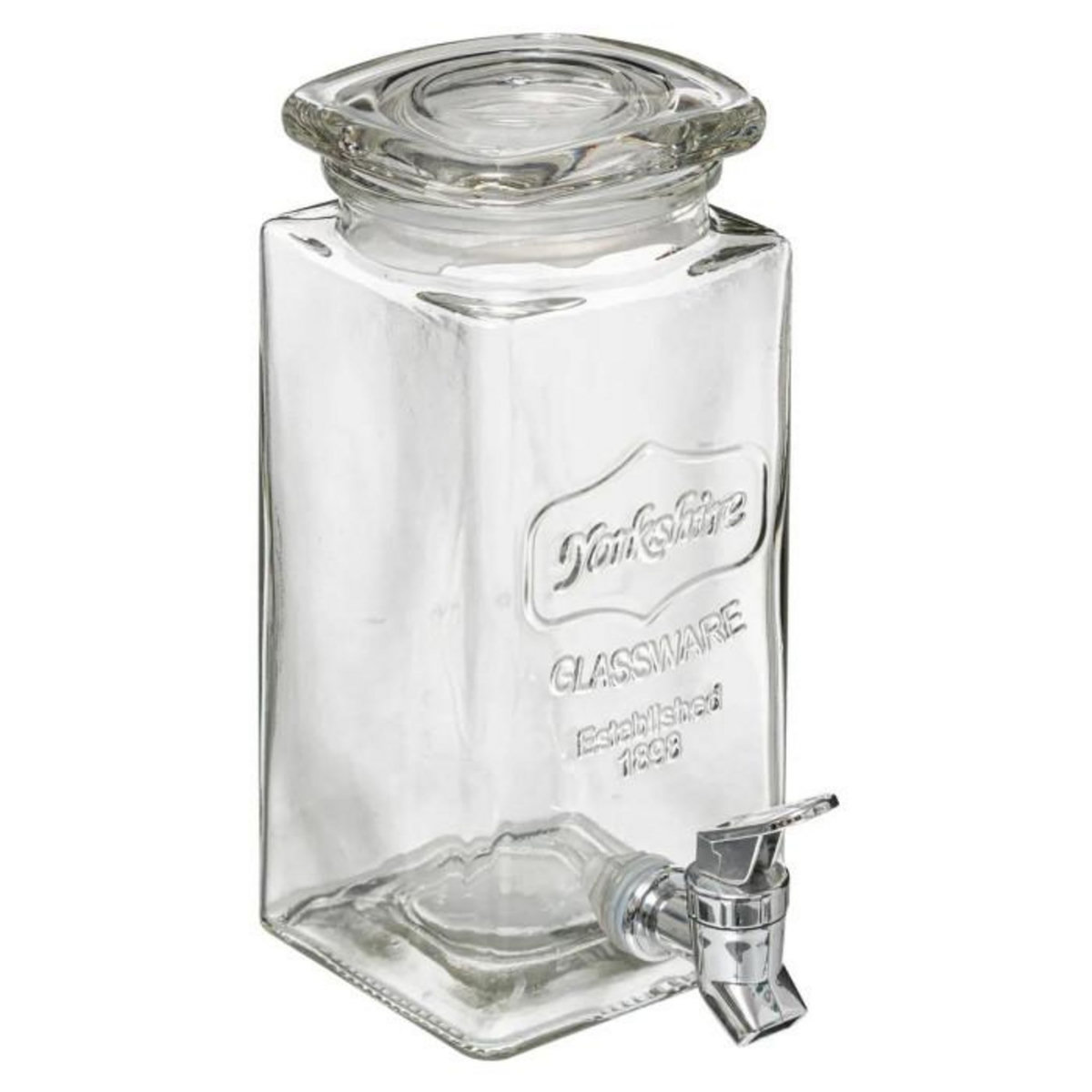 SECRET DE GOURMET Distributeur de Boisson  Modern Wood  4,5L Transparent