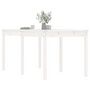 Voir la diapositive 4 : VIDAXL Table de jardin blanc 159,5x82,5x76 cm bois massif de pin