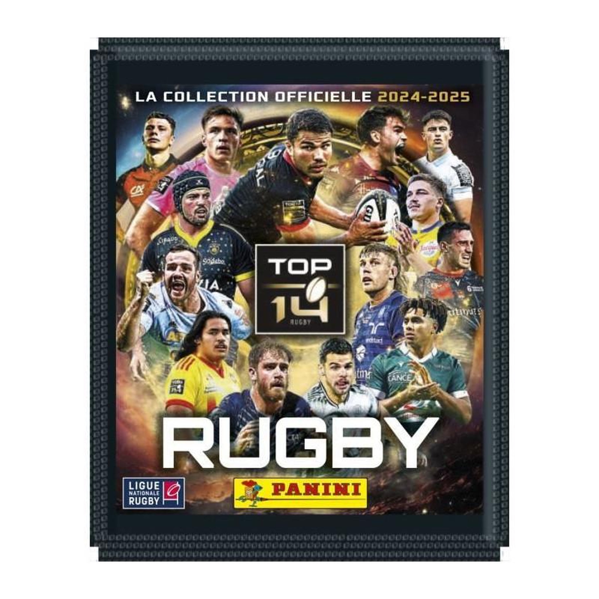 Voir la diapositive 2 : Panini Starter Pack - PANINI - Rugby Top 14 2024-2025 - Album - 2 pochettes - 2 offertes