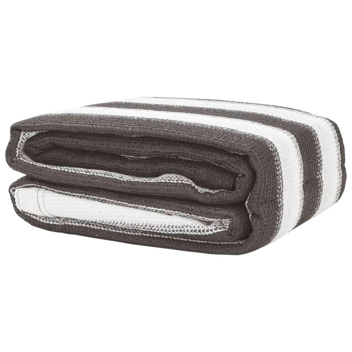 VIDAXL Tapis de tente 250x450 cm Anthracite et blanc