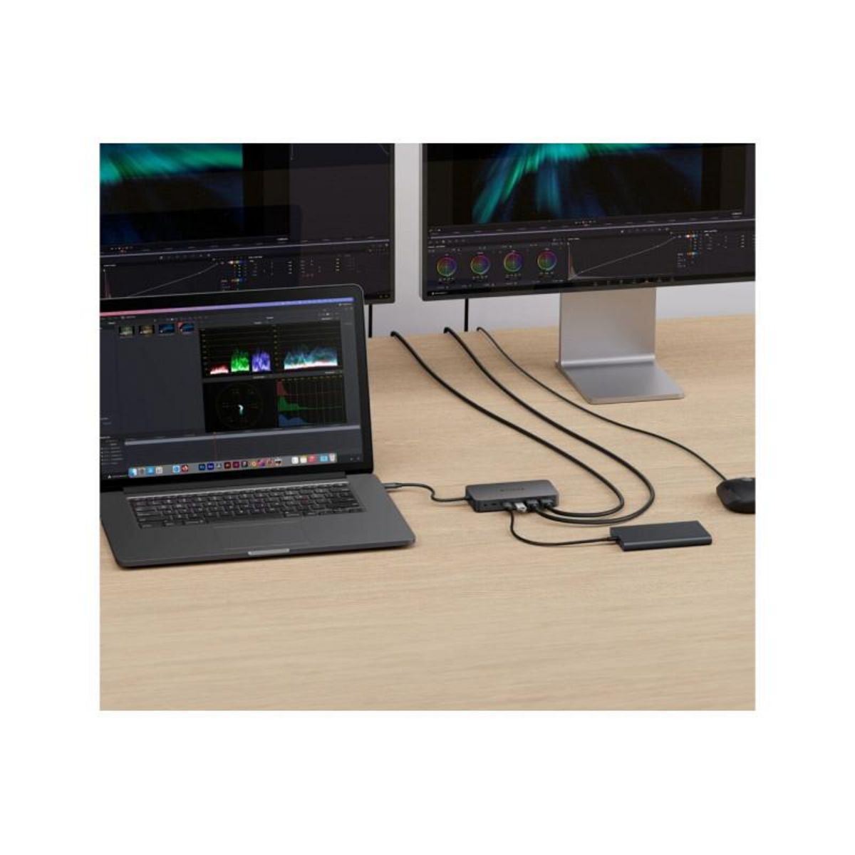 HYPER Adaptateur et convertisseur Hyper HUB USB C 7 EN 1 DOUBLE HDMI 4K HD70002GL