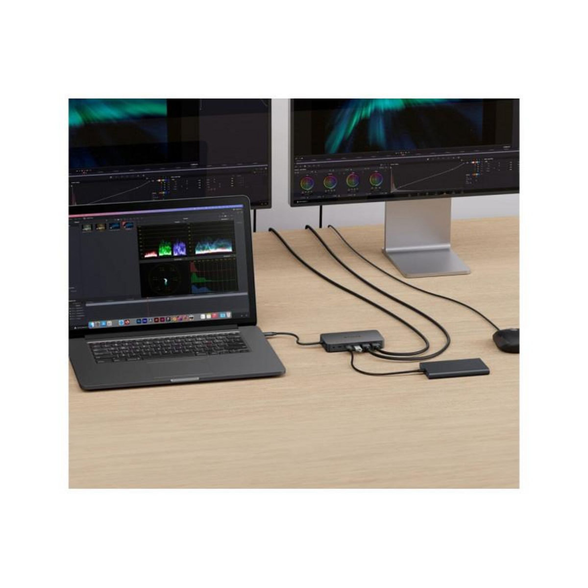 HYPER Adaptateur et convertisseur Hyper HUB USB C 7 EN 1 DOUBLE HDMI 4K HD70002GL