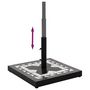 Voir la diapositive 4 : VIDAXL Base de parasol noir et blanc carre 12 kg