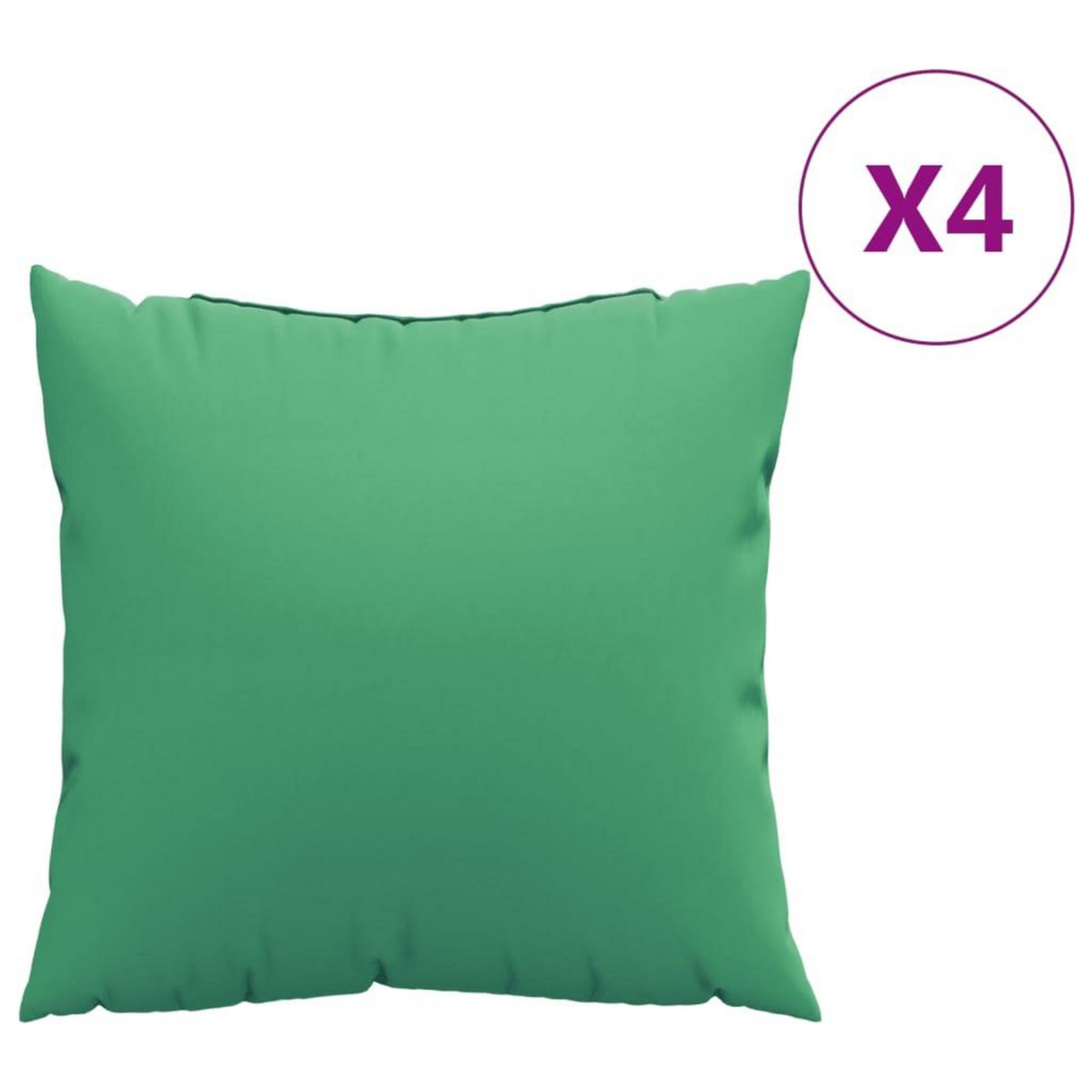VIDAXL Coussins de canape lot de 4 vert 50x50 cm tissu