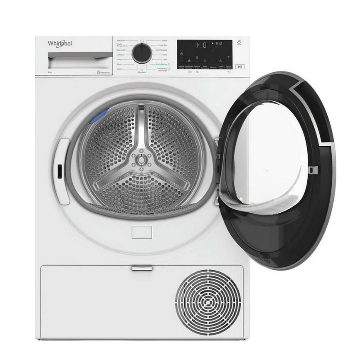Whirlpool Sèche-linge pompe à chaleur 60cm 8kg blanc - CWD84MWBSFR