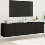 Voir la diapositive 1 : VIDAXL Meubles TV muraux 2 pcs noir 80x30x41 cm