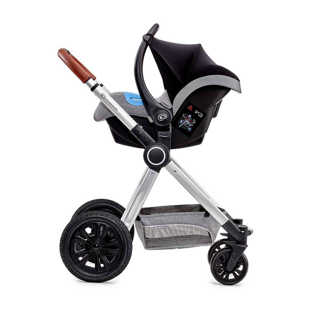 KINDERKRAFT Poussette 3 en 1 compacte Veo