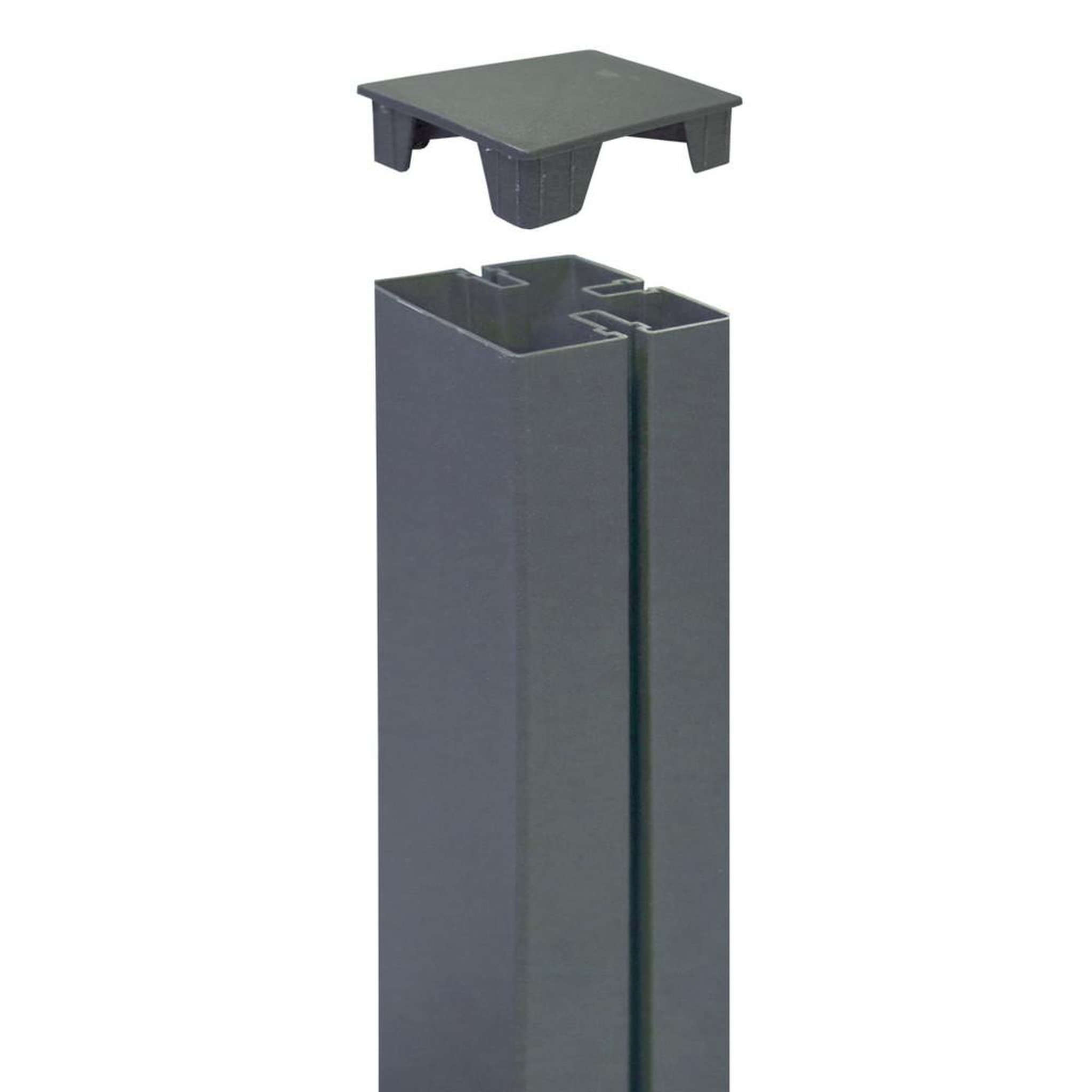 Nortene TAP ALUPOST - Lot de 2 bouchons pour ALUPOST - Anthracite